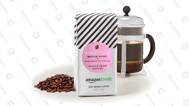 AmazonFresh Coffee Donut Cafe - 3-Pack 12 oz. Whole Bean Bags | $10 | Amazon | Subscribe & Save + 40% coupon